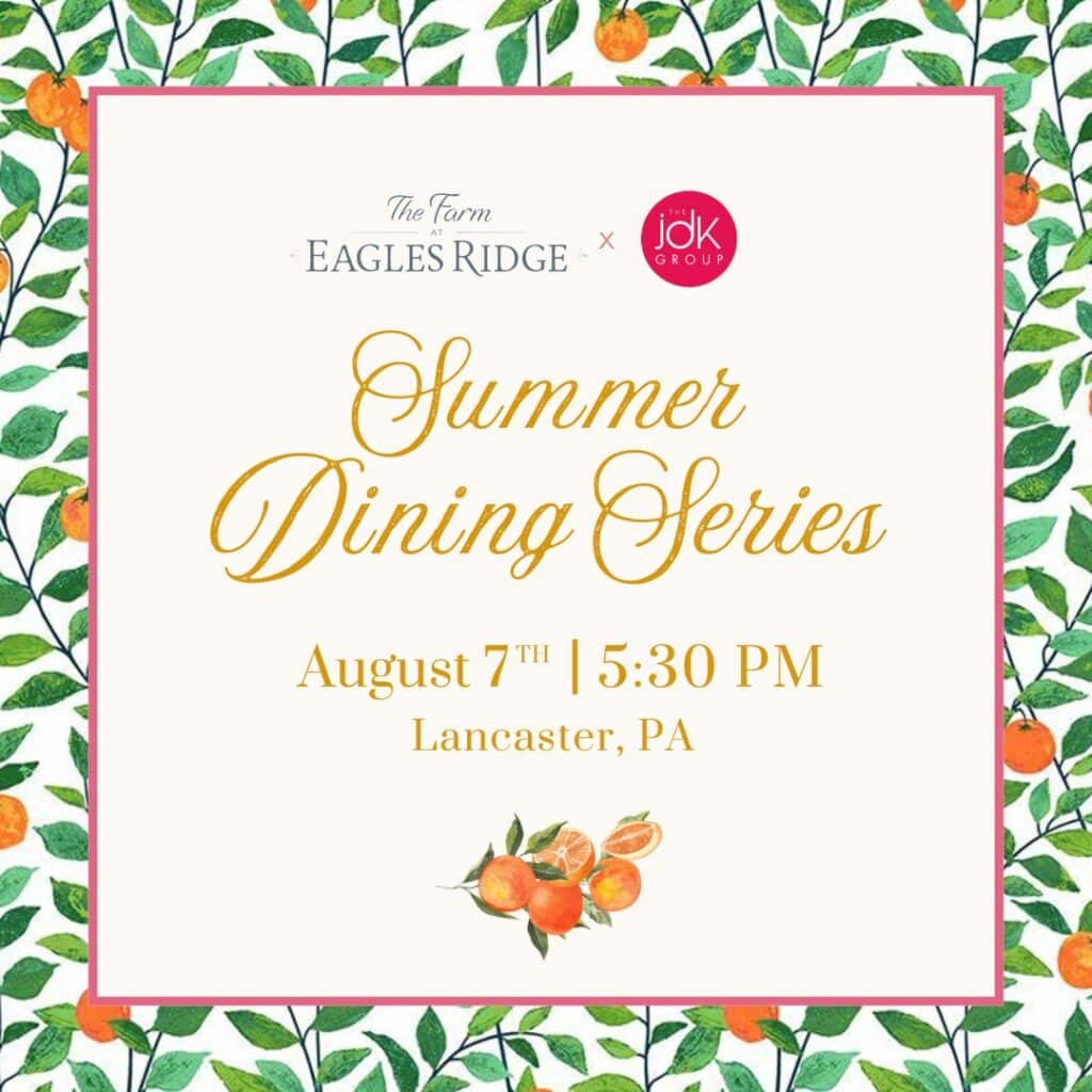 Summer Dining Series at The Farm at Eagles Ridge on August 7th, 2025